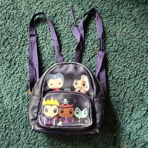 Funko Black Mini Backpack with Disney Villian Characters